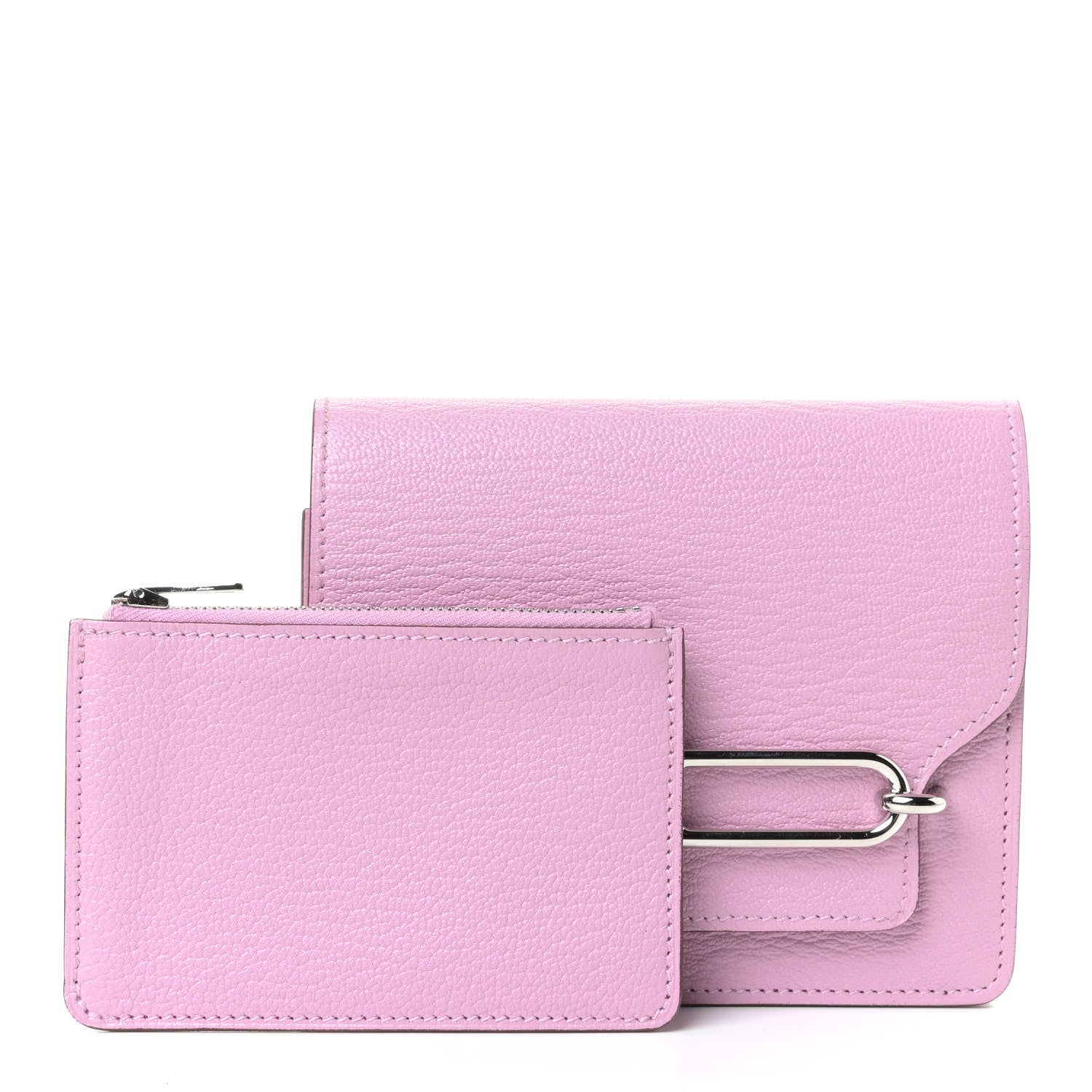 Hermes Chevre Mysore Roulis Slim Wallet Mauve Sylvestre 2 of 5