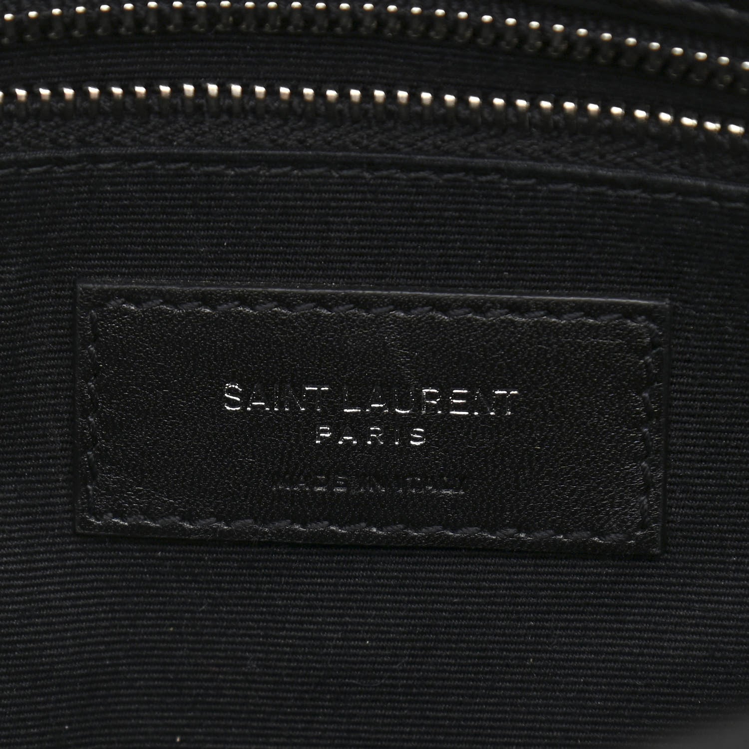 Saint Laurent Lambskin Quilted Toy Loulou Puffer Monogram Chain Satchel Black 6 of 11
