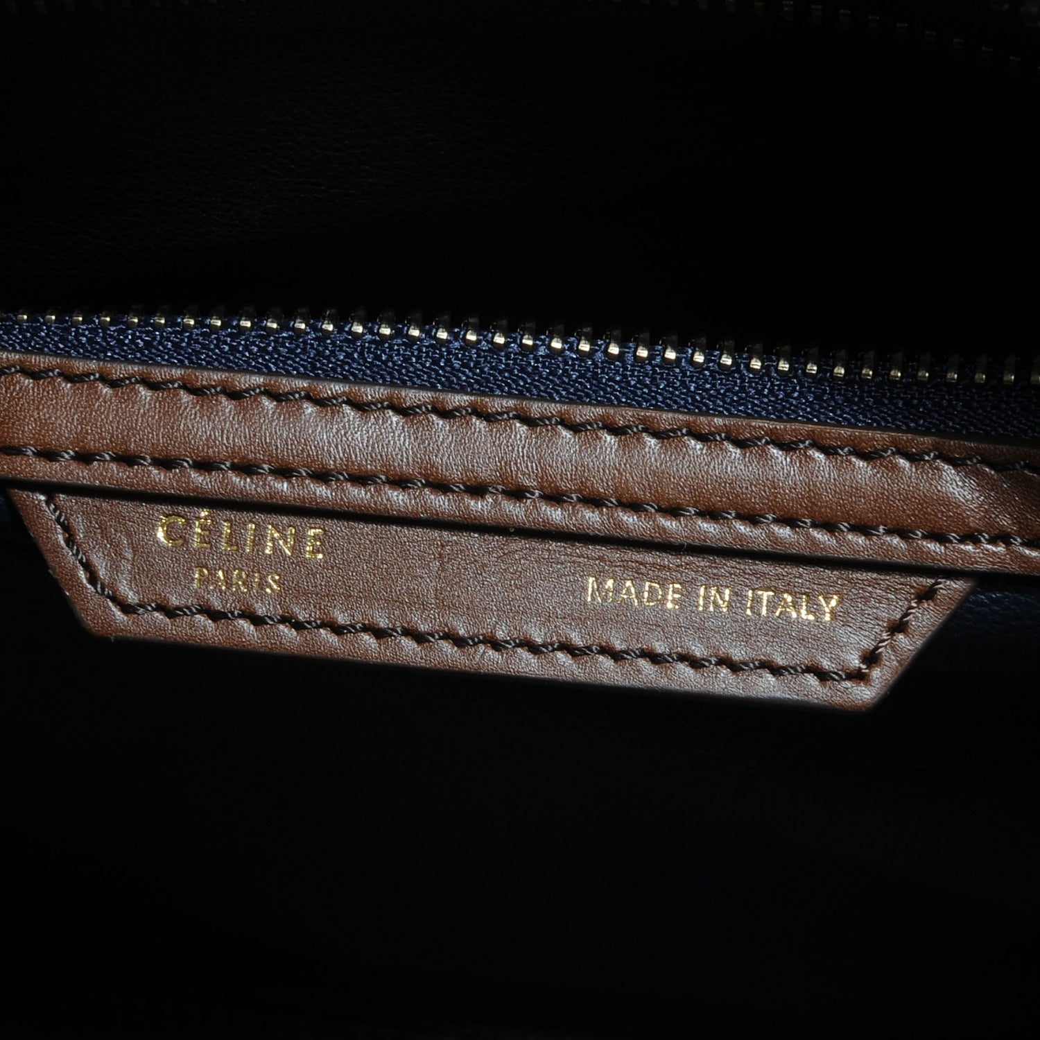 Celine Smooth Calfskin Mini Tri-Color Luggage Navy 8 of 8