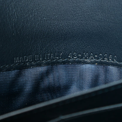 Christian Dior Oblique Saddle Chain Long Wallet Blue 7 of 7