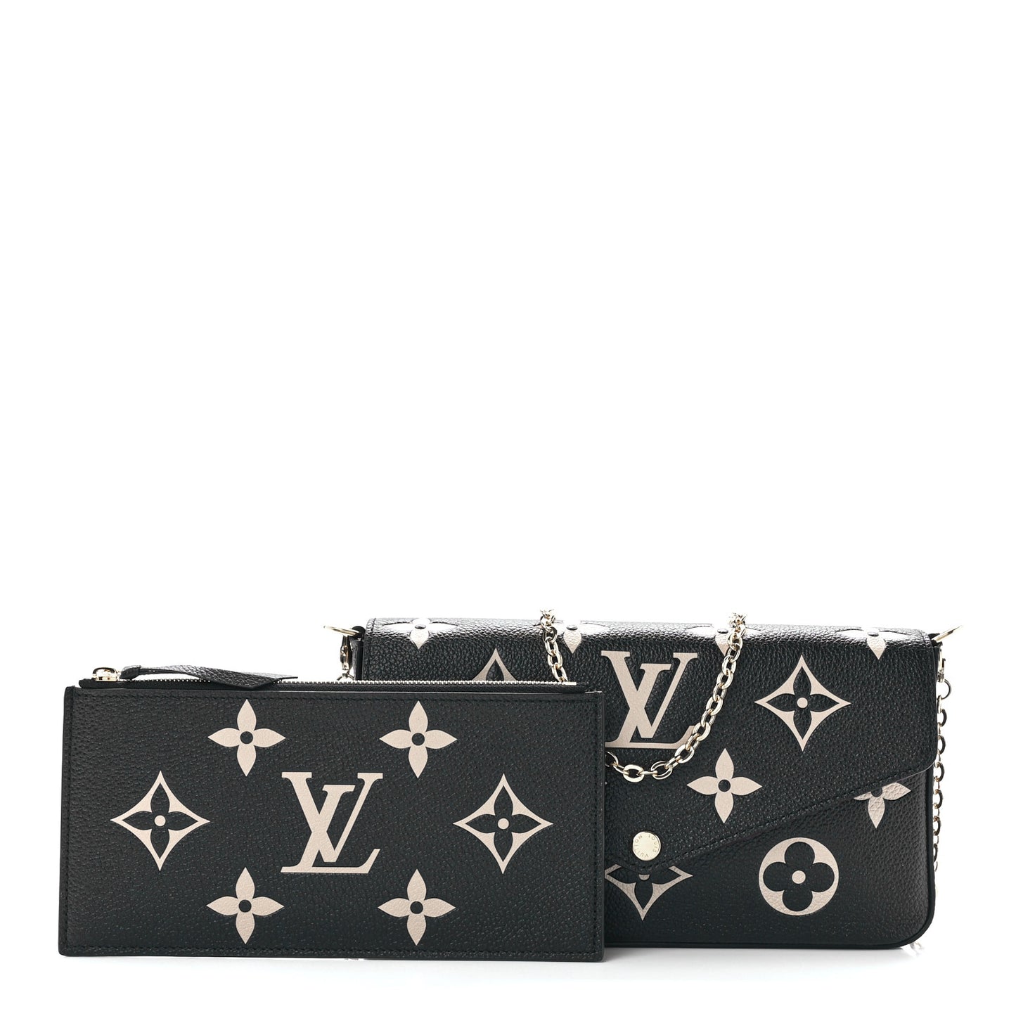 Empreinte Monogram Giant Felicie Pochette Black Beige