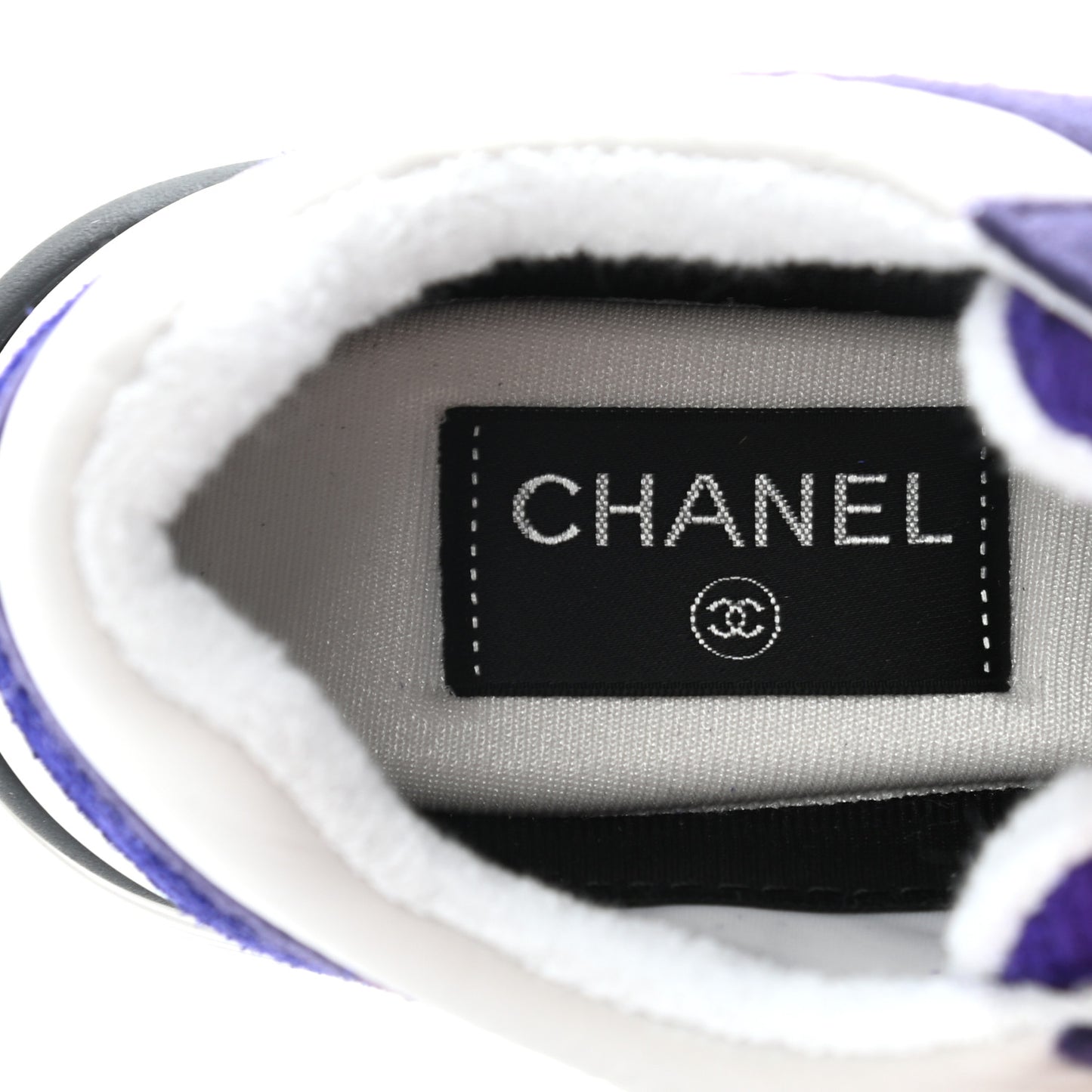 Suede Tweed Felt CC Sneakers 37 Purple