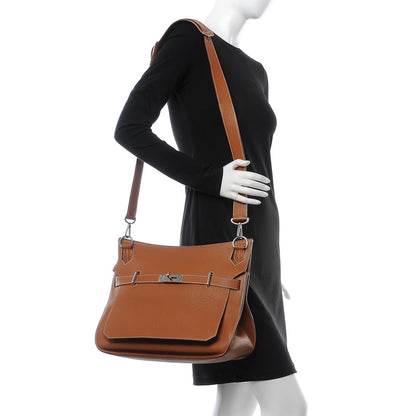 Hermes Taurillon Clemence Jypsiere 34 Gold 2 of 8