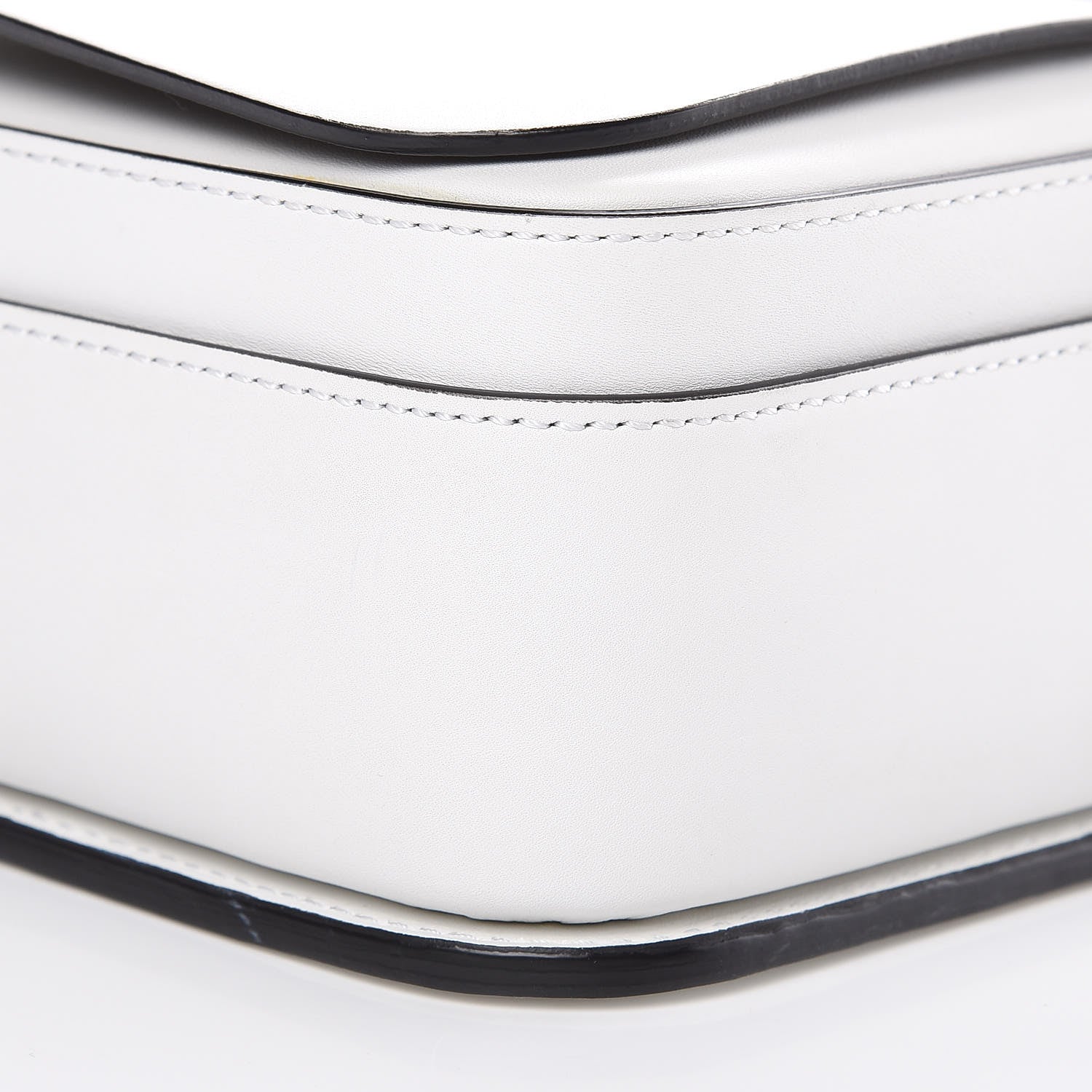 Burberry Calfskin Large Square Satchel Chalk White 8 of 11