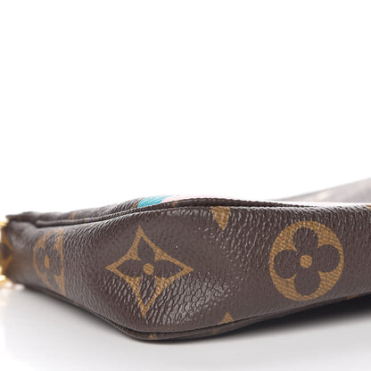 Louis Vuitton Monogram 2016 Christmas Animation Mini Pochette Accessories Rose Ballerine 8 of 9