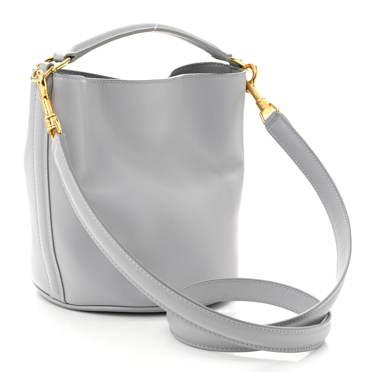Smooth Calfskin Teen Bucket 16 Light Grey