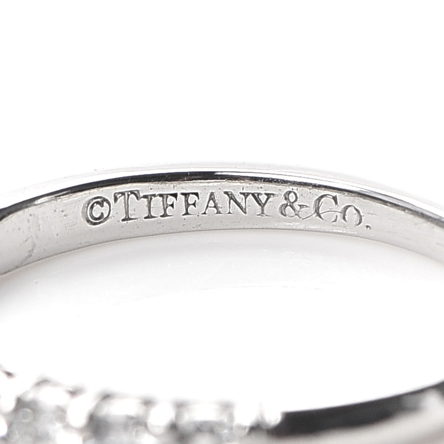 Platinum Diamond .27ct 2.2mm Half Circle Embrace Band Ring 47 4