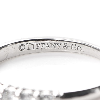 Tiffany Platinum Diamond .27ct 2.2mm Half Circle Embrace Band Ring 47 4 4 of 6