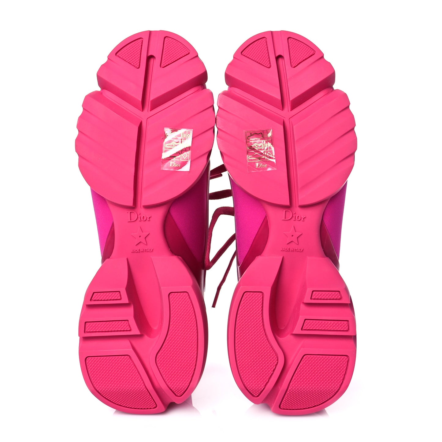 Neoprene Rubber Womens D-Connect Sneakers 37.5 Fuchsia