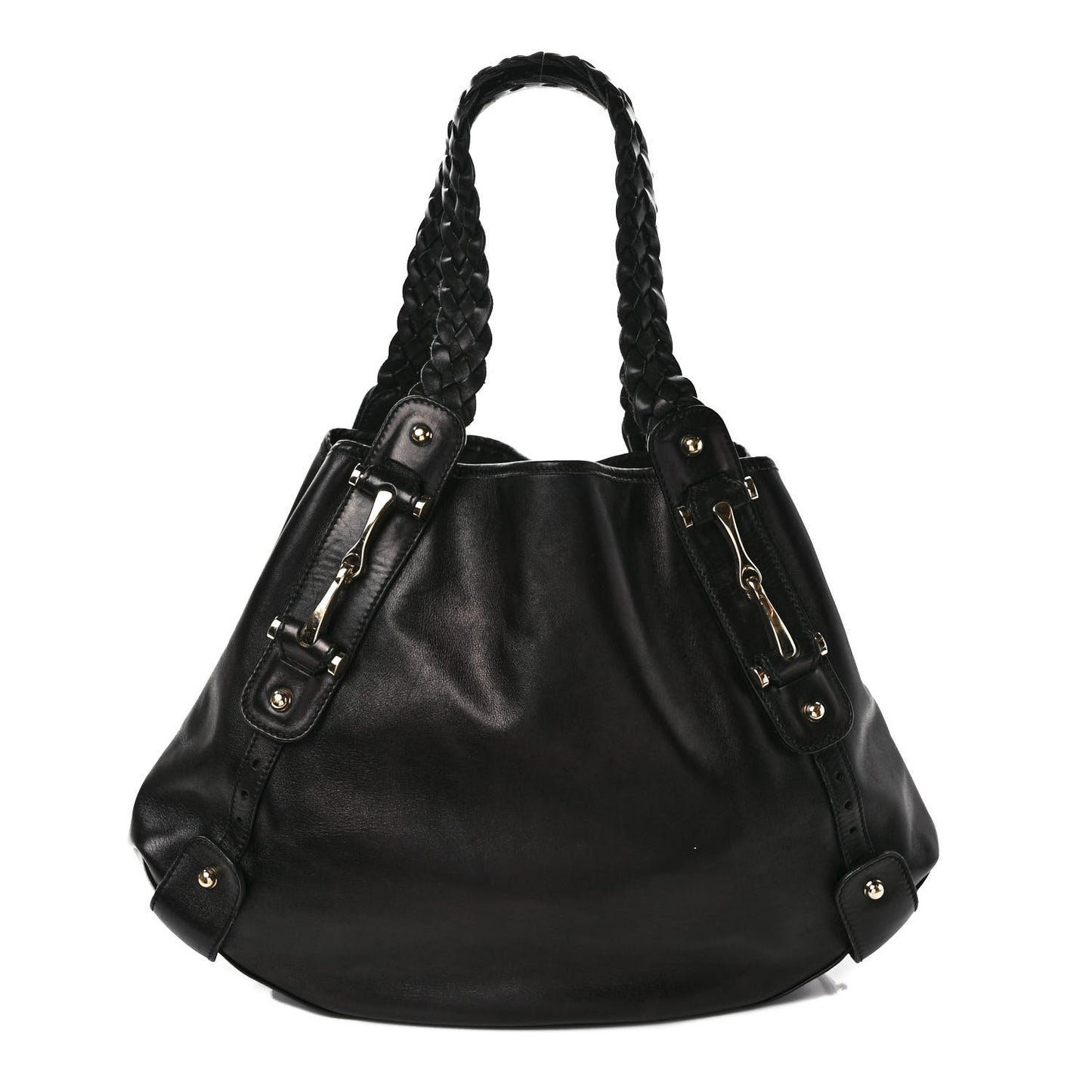 Calfskin Medium Pelham Shoulder Bag Black