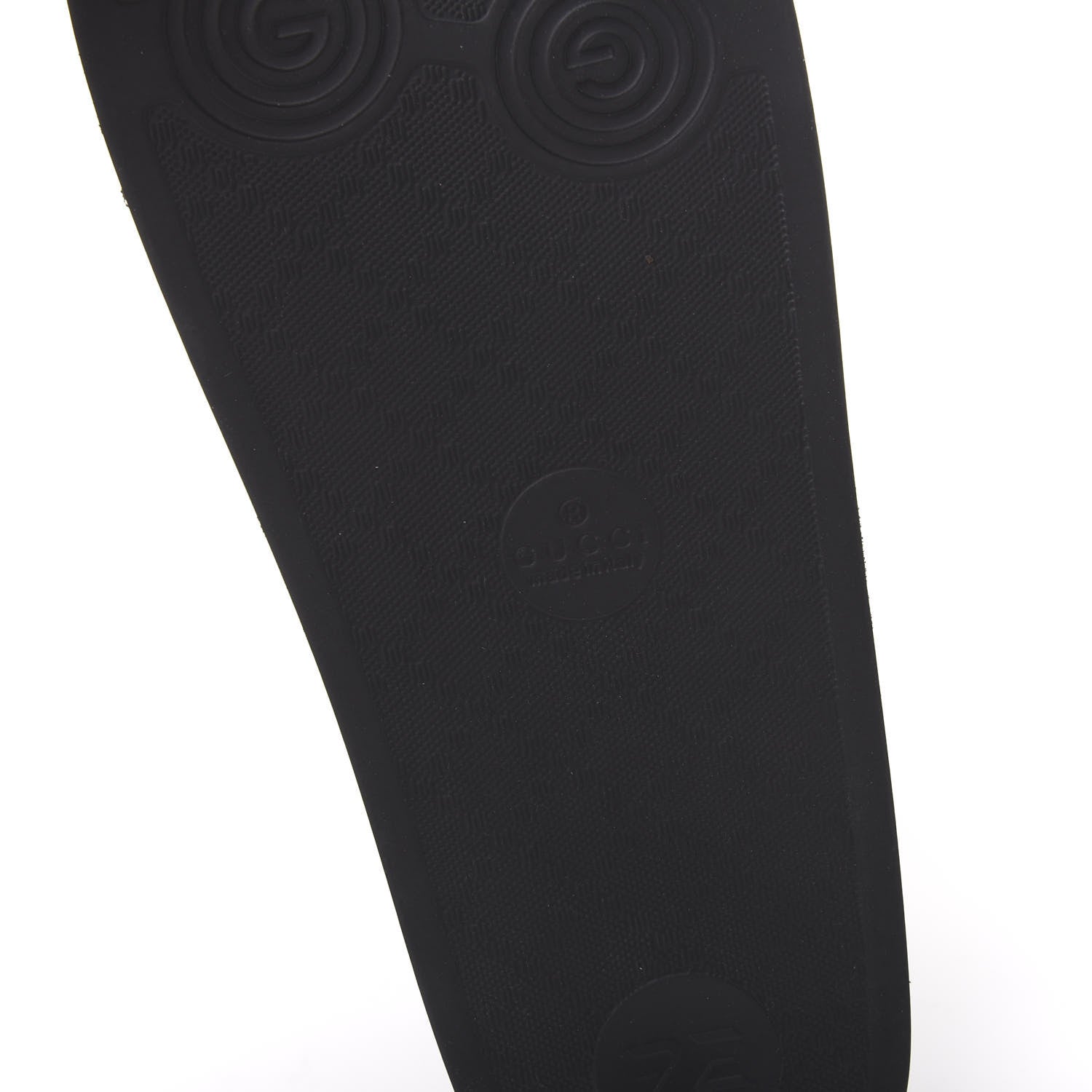 Gucci Rubber Web Mens Pool Slide Sandals 8 Black Mystic White Hibiscus Red Marine 6 of 9