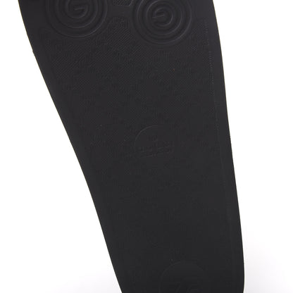 Gucci Rubber Web Mens Pool Slide Sandals 8 Black Mystic White Hibiscus Red Marine 6 of 9