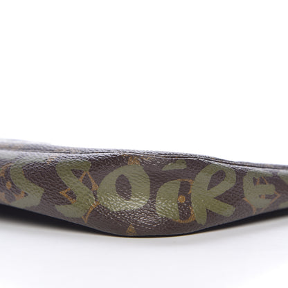 Louis Vuitton Monogram Graffiti Pochette Accessories Kaki 12 of 13