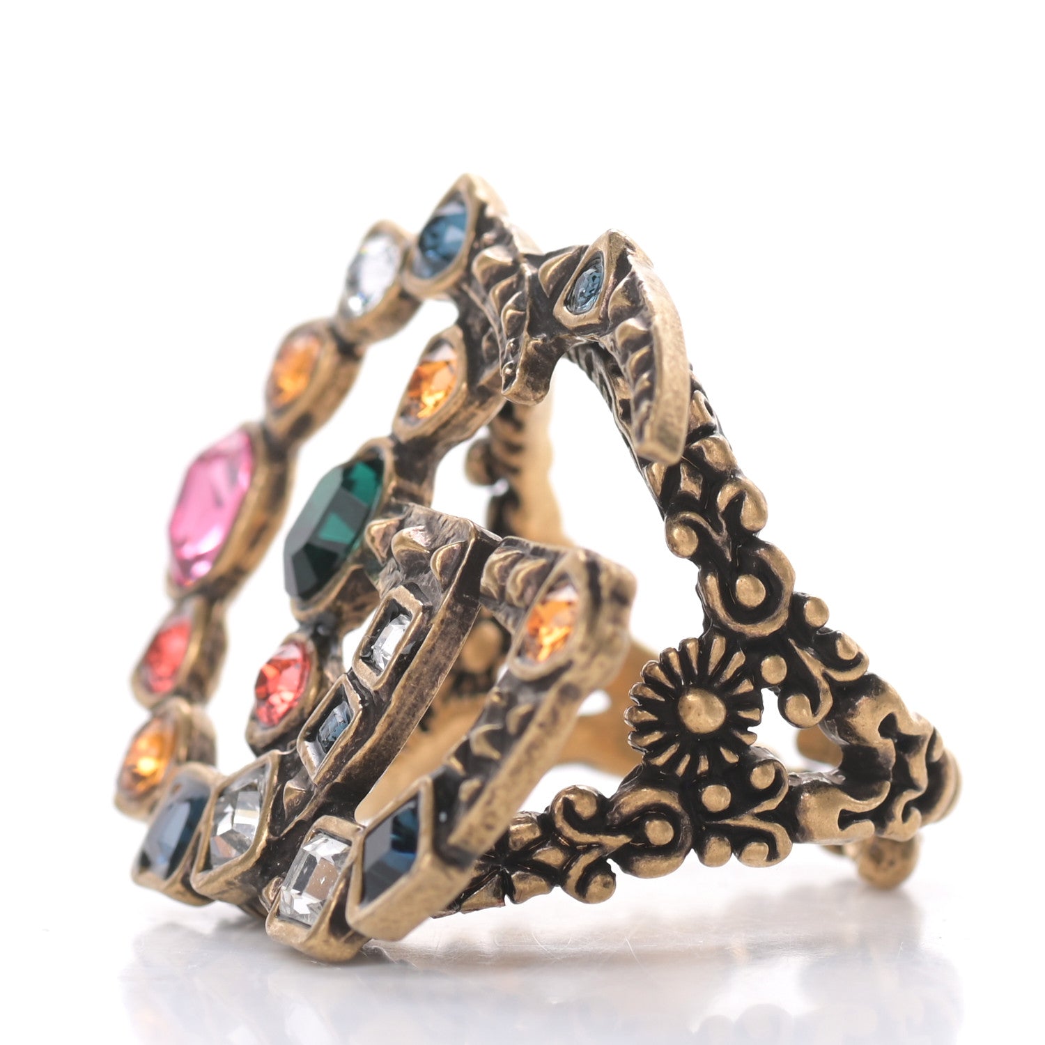 Gucci Crystal Double G Ring M Multicolor 3 of 6