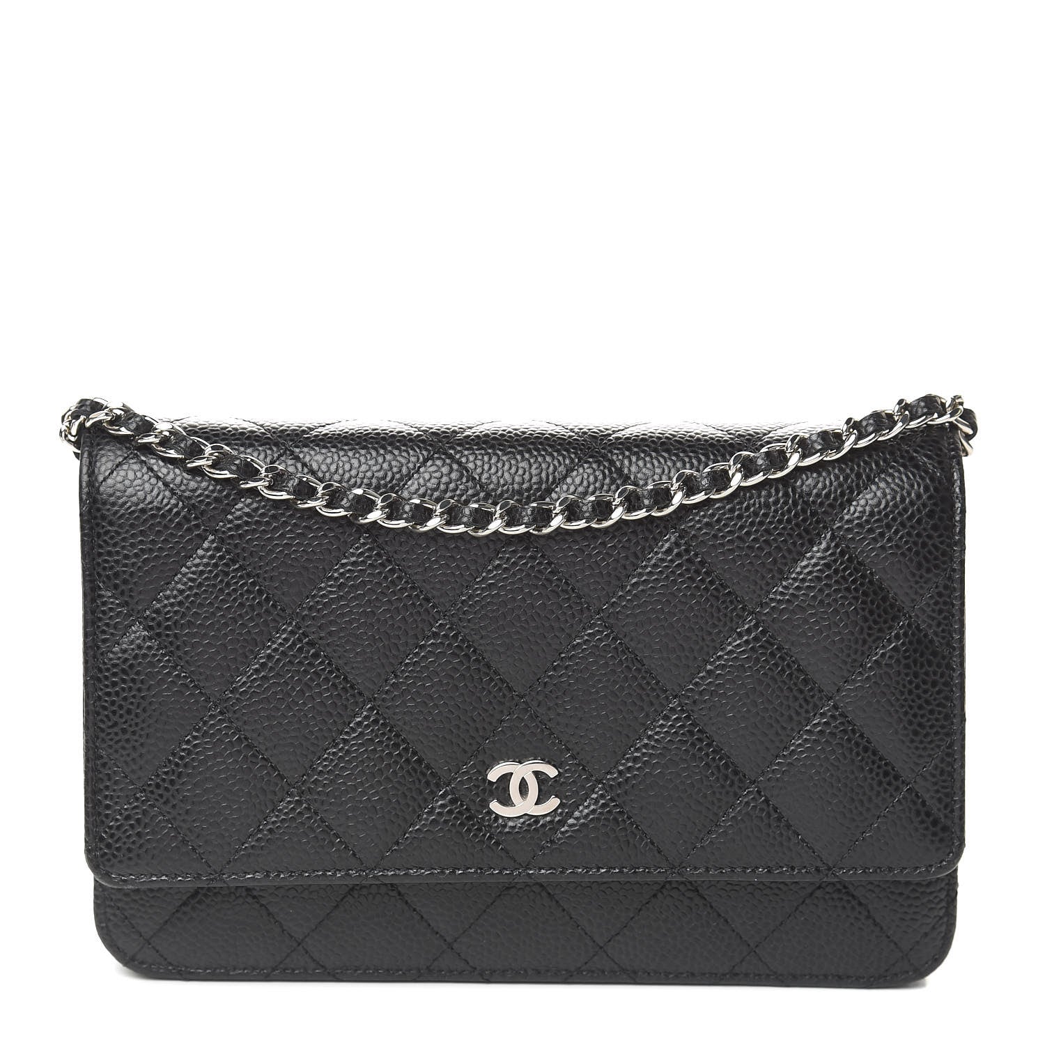 Chanel Caviar Quilted Wallet On Chain WOC Black 1 of 11