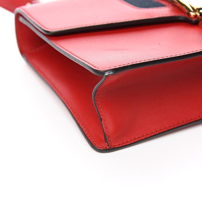 Gucci Calfskin Small Sylvie Shoulder Bag Hibiscus Red 13 of 15