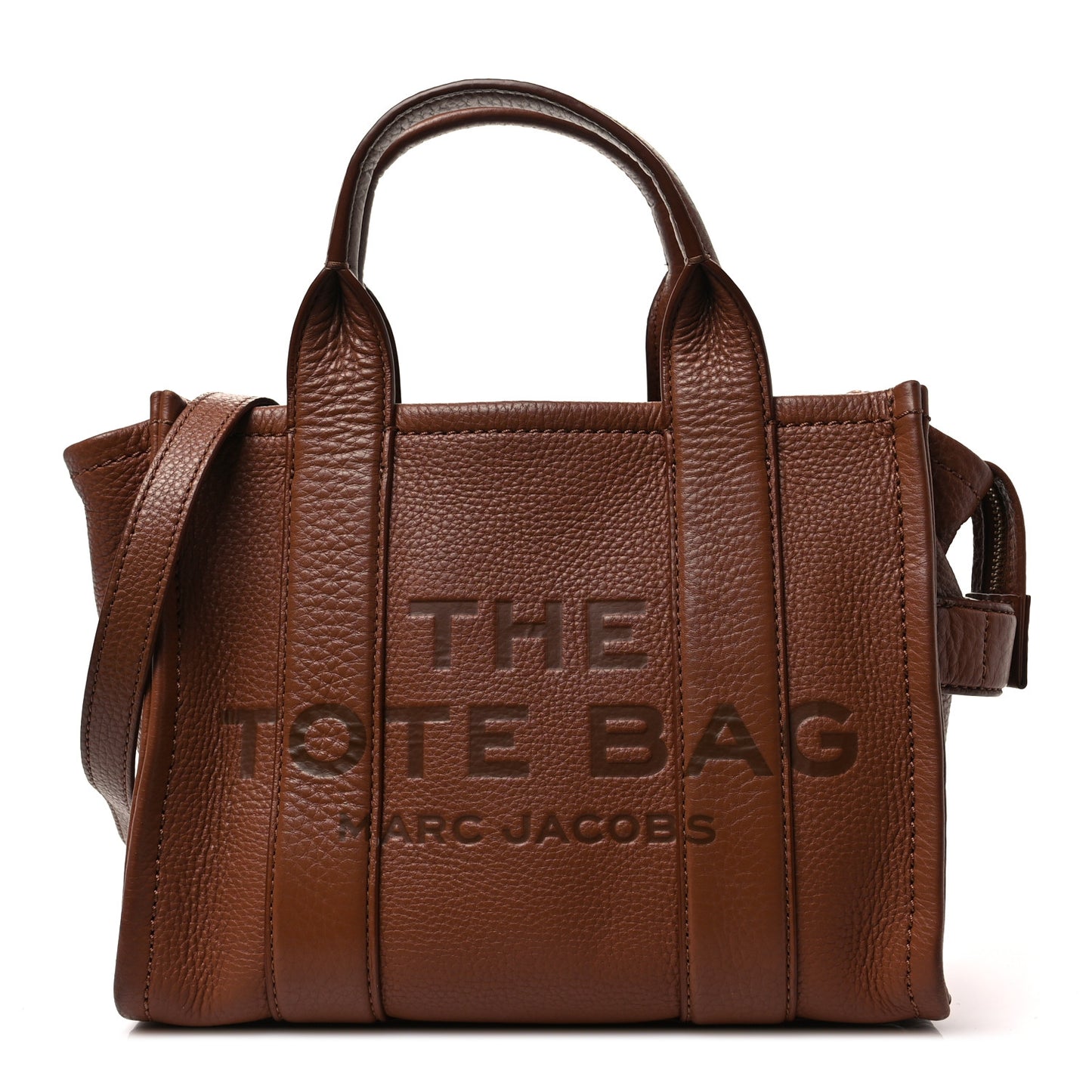 Grained Calfskin Small The Tote Bag Argan Oil