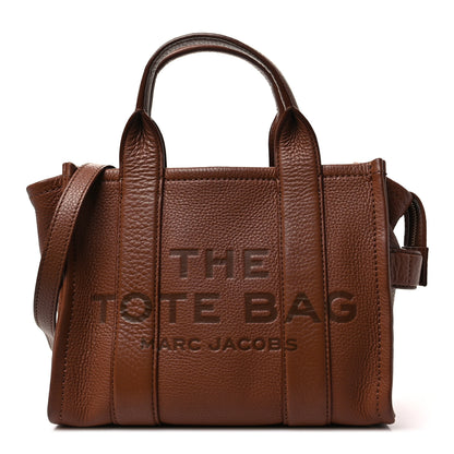 Marc Jacobs Grained Calfskin Small The Tote Bag Argan Oil 1 of 8