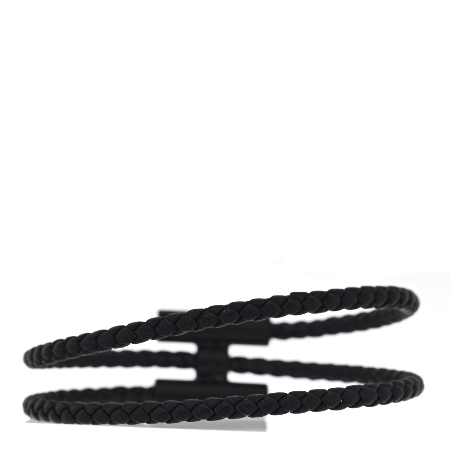 Swift Double Wrap Cord Tournis Tresse Bracelet Black