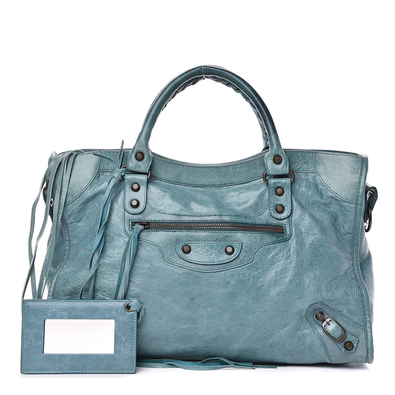 Balenciaga Agneau Classic Hardware City Bleu India 1 of 21