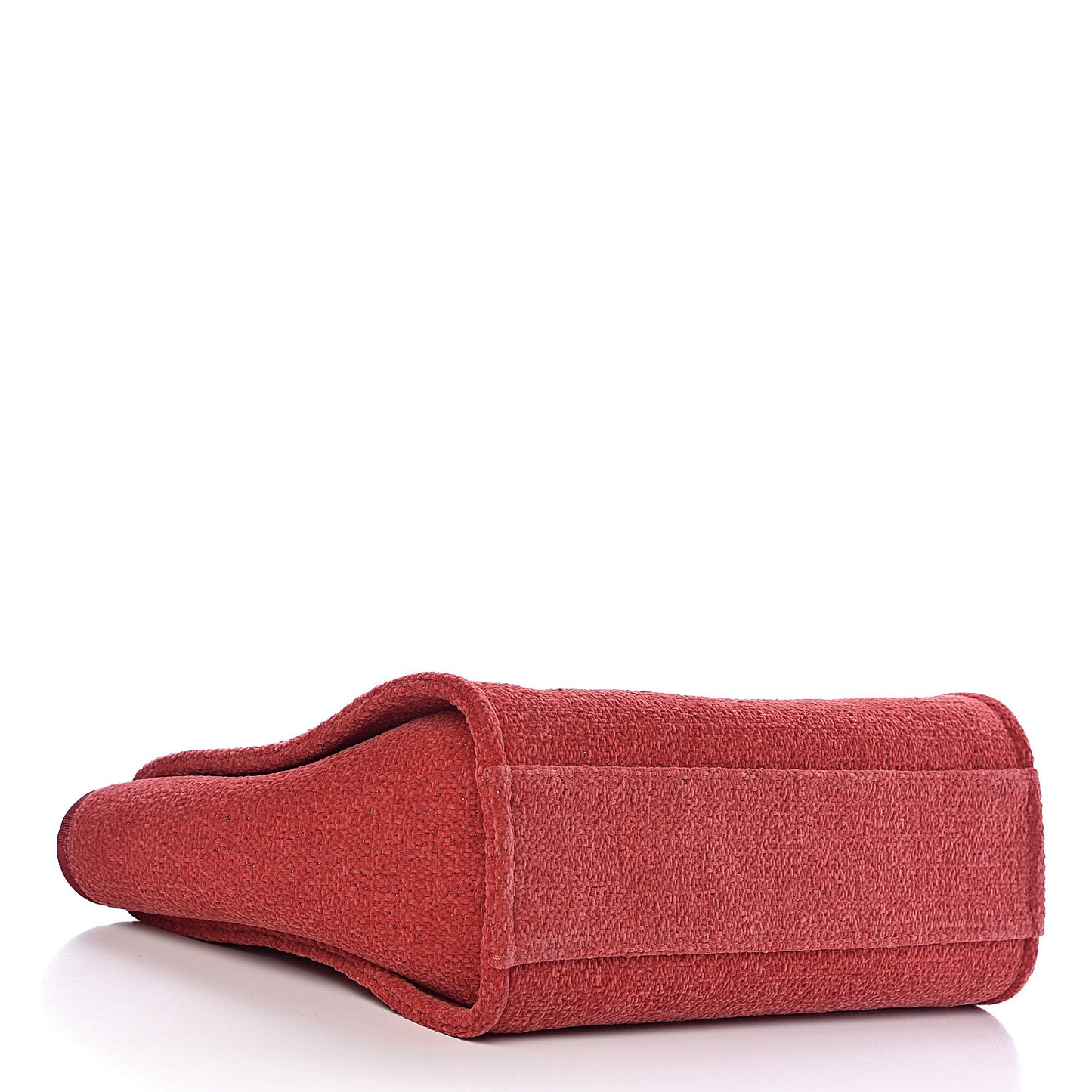 Lurex Boucle Small Deauville Tote Red