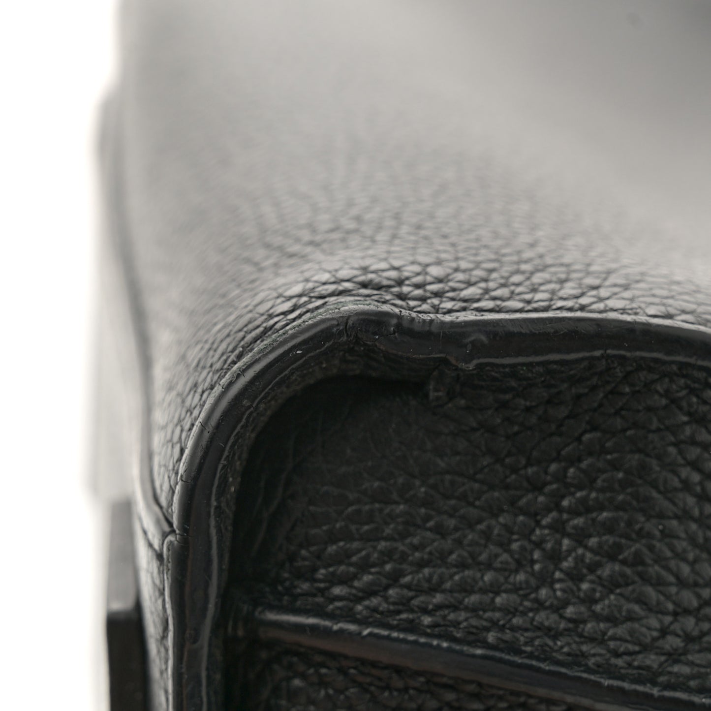 Grained Calfskin Baby Sac De Jour Souple Black