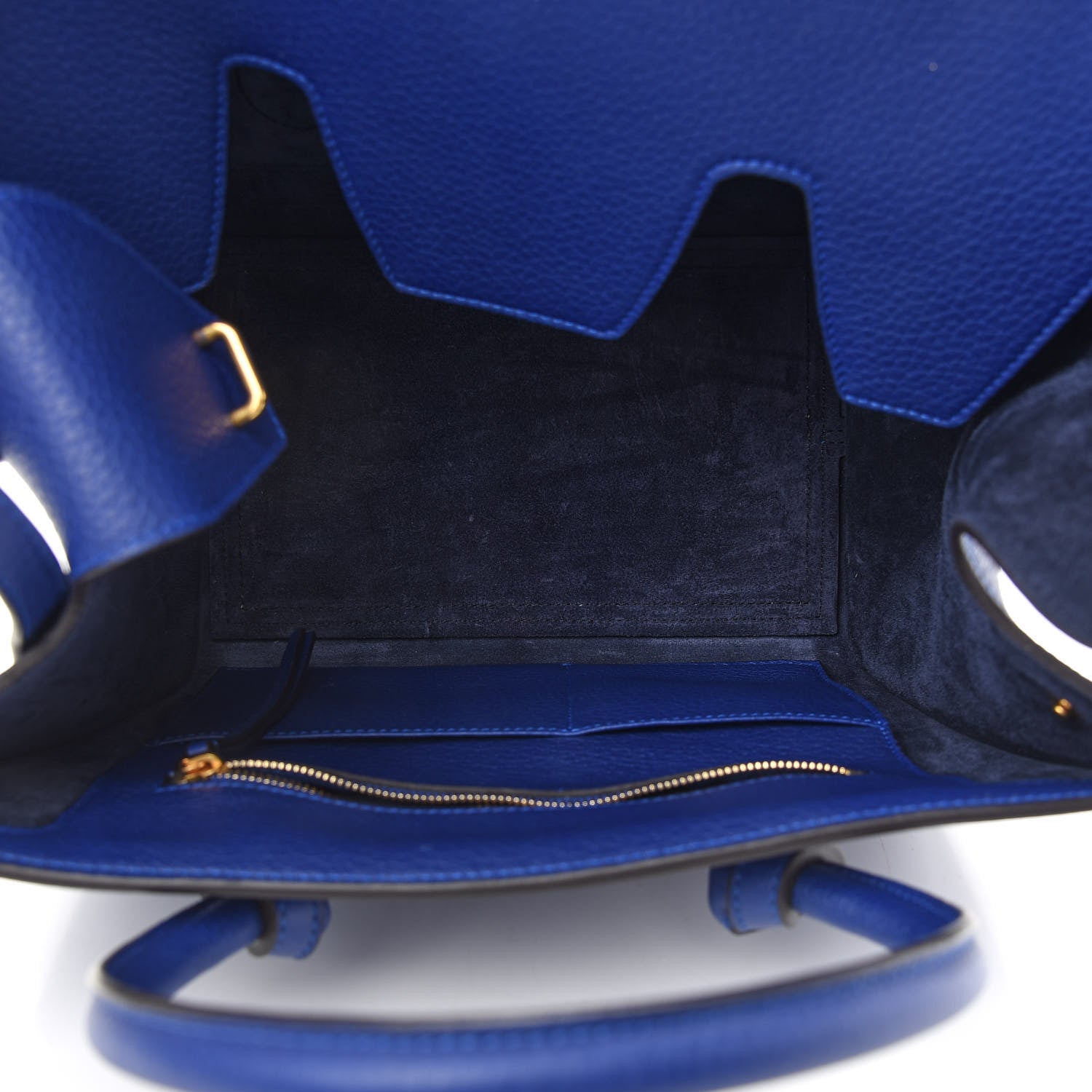 Celine Crisped Calfskin Mini Tie Knot Tote Indigo 5 of 11