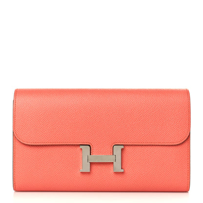 Hermes Epsom Constance Long Wallet Flamingo 1 of 8