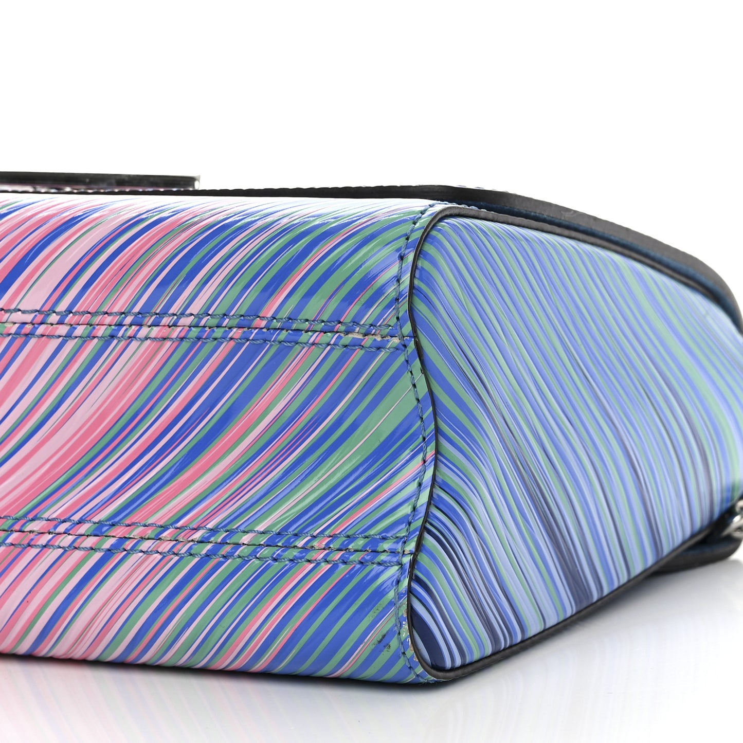 Epi Tropical Twist Shoulder Bag MM Blue Rose