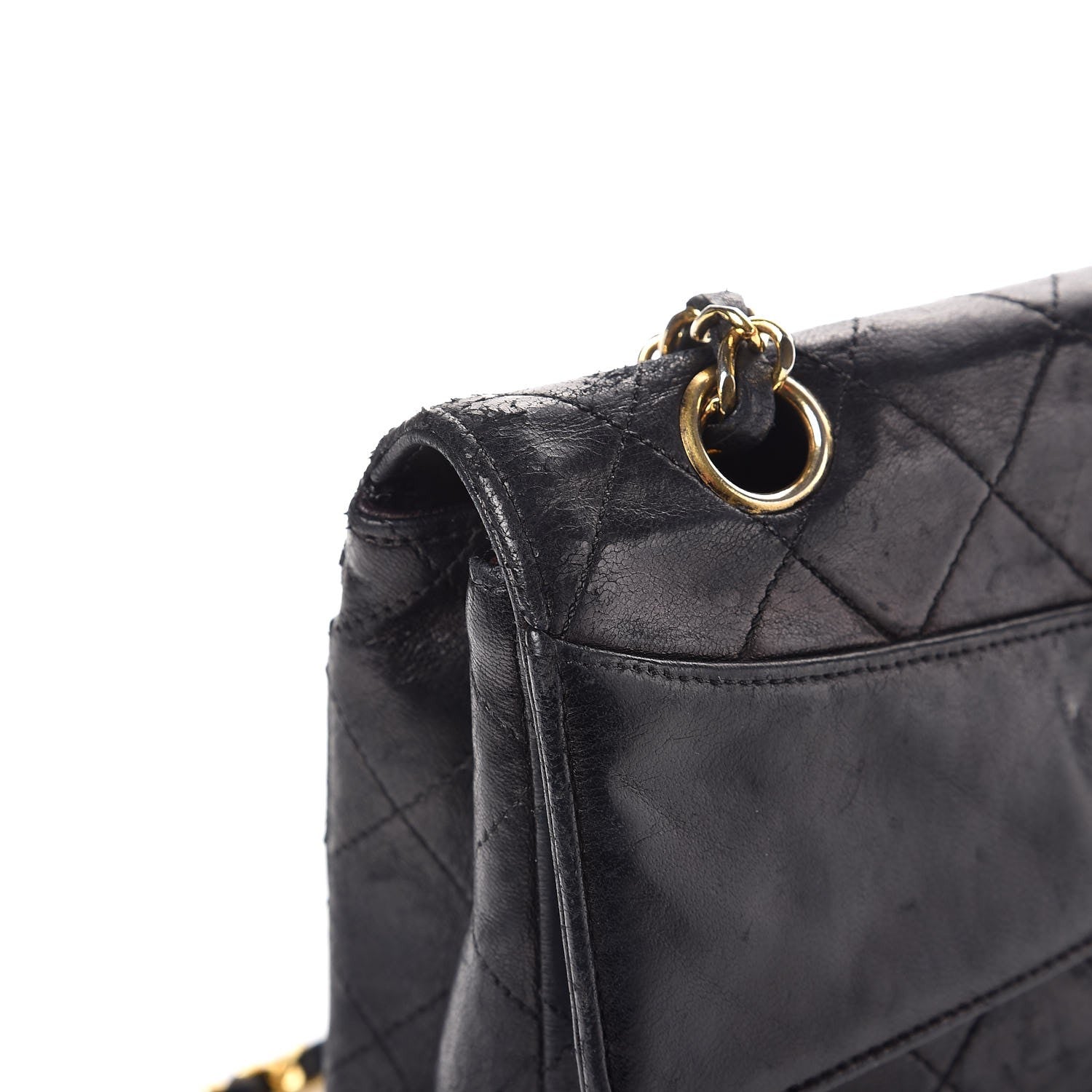 Chanel Lambskin Quilted Medium Single Flap Black 24 of 24