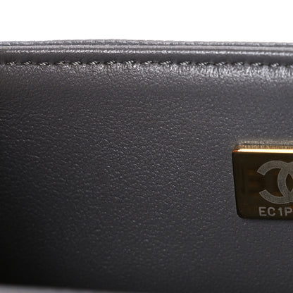 Chanel Caviar Quilted Small Boy Messenger Bag Dark Grey 7 of 10