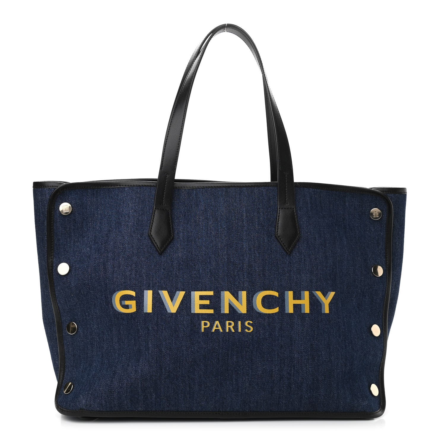 Givenchy Denim Medium Logo Bond Shopper Tote Blue 3 of 10