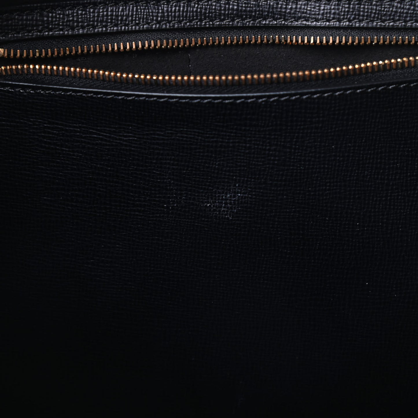 Grained Calfskin Small T Tote Black