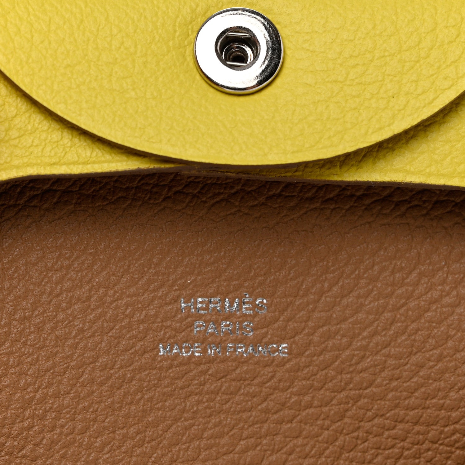 Hermes Evercolor Bastia Coin Purse Jaune De Naples Gold 6 of 7