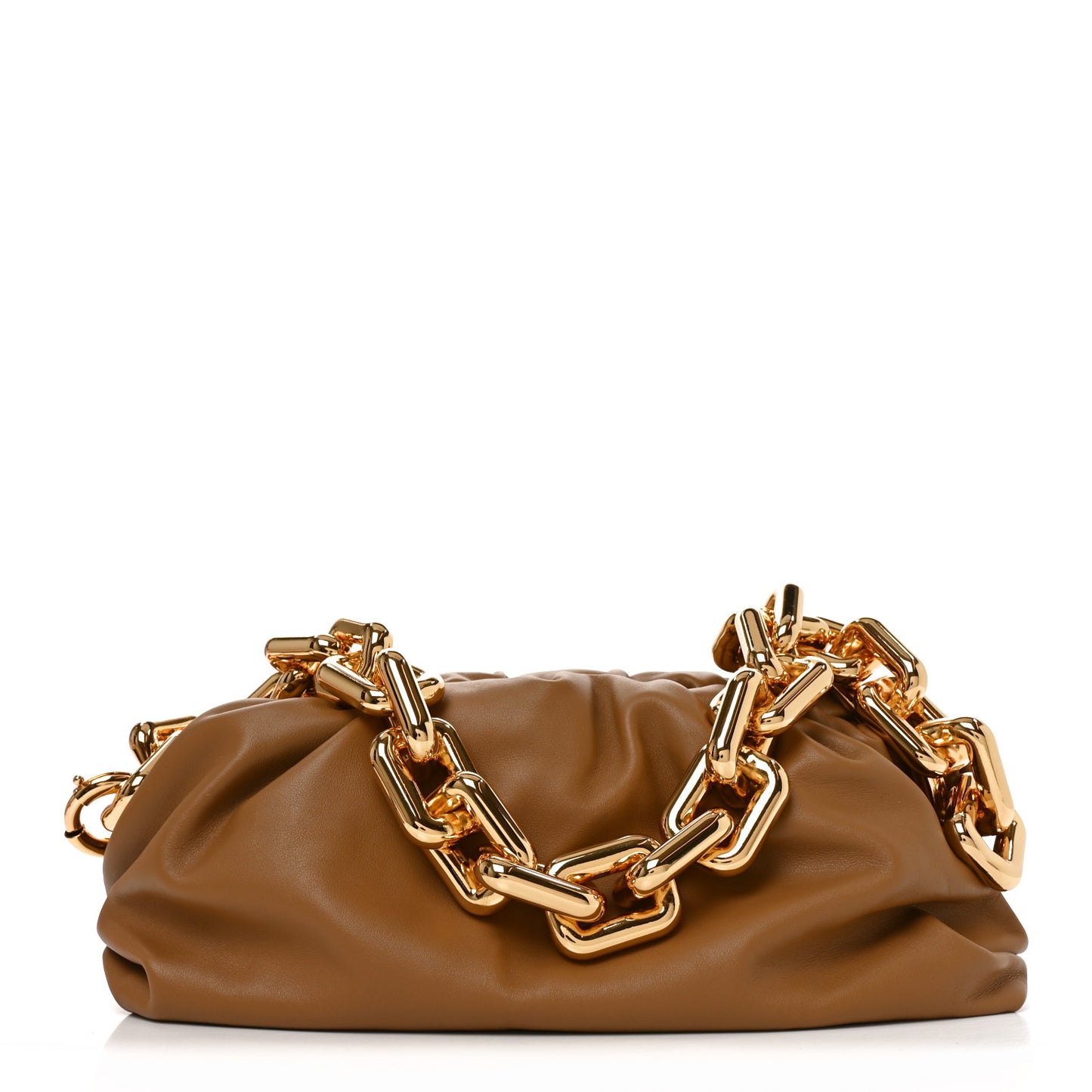 Calfskin The Pouch Chain Cammello