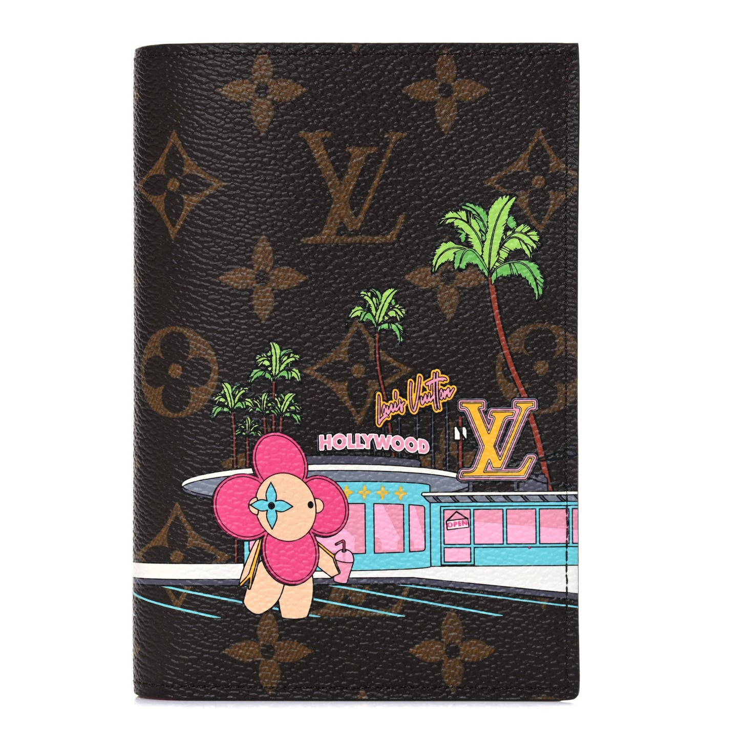 Monogram 2021 Christmas Animation Hollywood Passport Cover Fuchsia