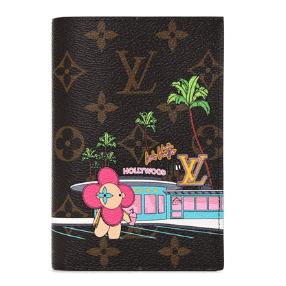 Louis Vuitton Monogram 2021 Christmas Animation Hollywood Passport Cover Fuchsia 1 of 7