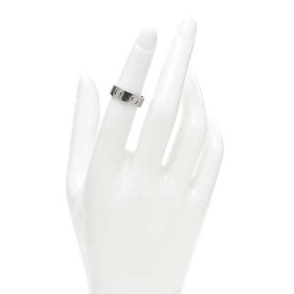 Cartier 18K White Gold 5.5mm LOVE Ring 49 5 2 of 4