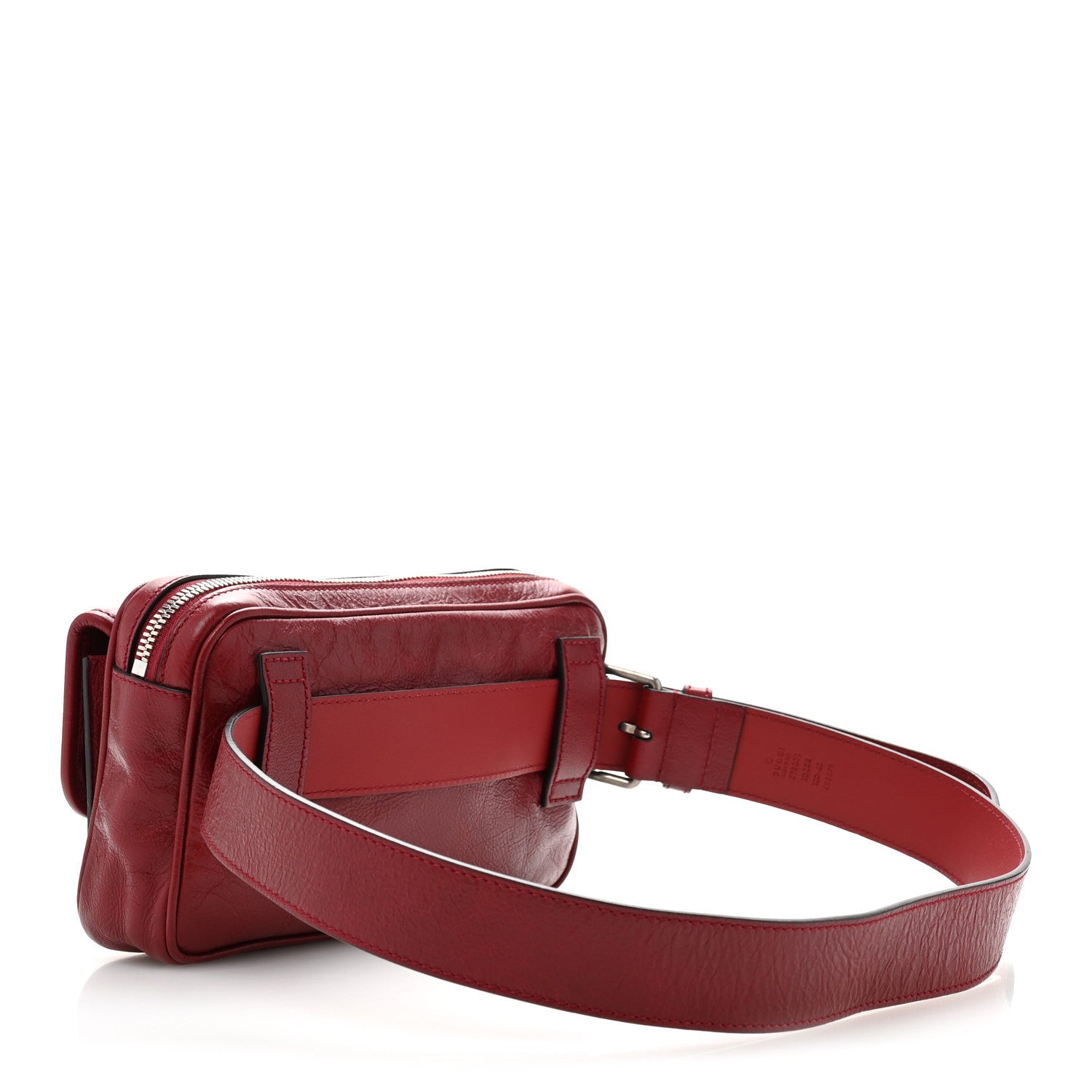 Gucci Fluffy Calfskin Morpheus Belt Bag 100 40 Red 3 of 16