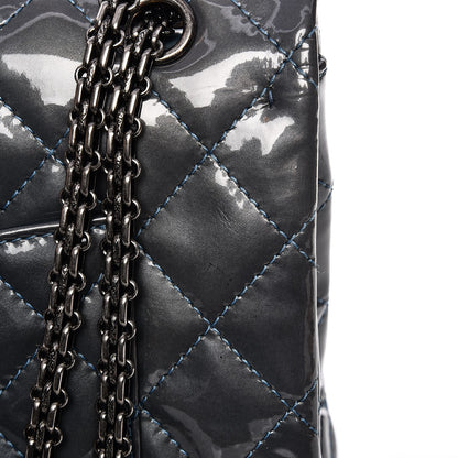 Chanel Patent Quilted 2.55 Reissue 227 Flap Blue Fonce 12 of 21
