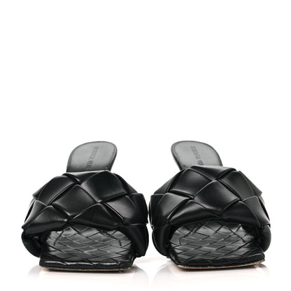 Bottega Veneta Nappa Maxi Intrecciato Lido Mule Sandals 37 Black 2 of 8