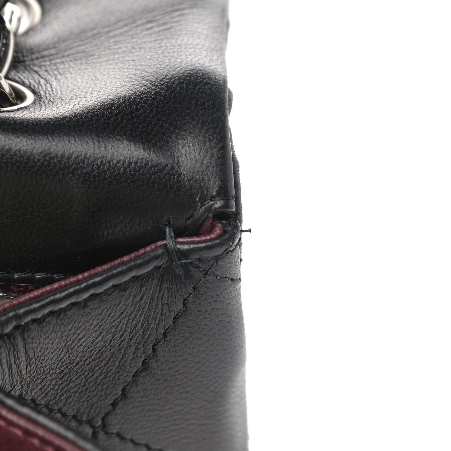 Lambskin Quilted Maxi Single Flap Black