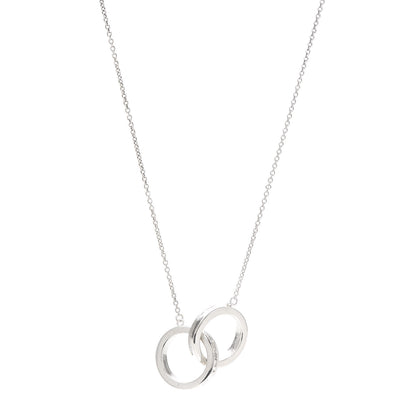 Tiffany Sterling Silver 1837 Interlocking Circles Pendant Necklace 1 of 6