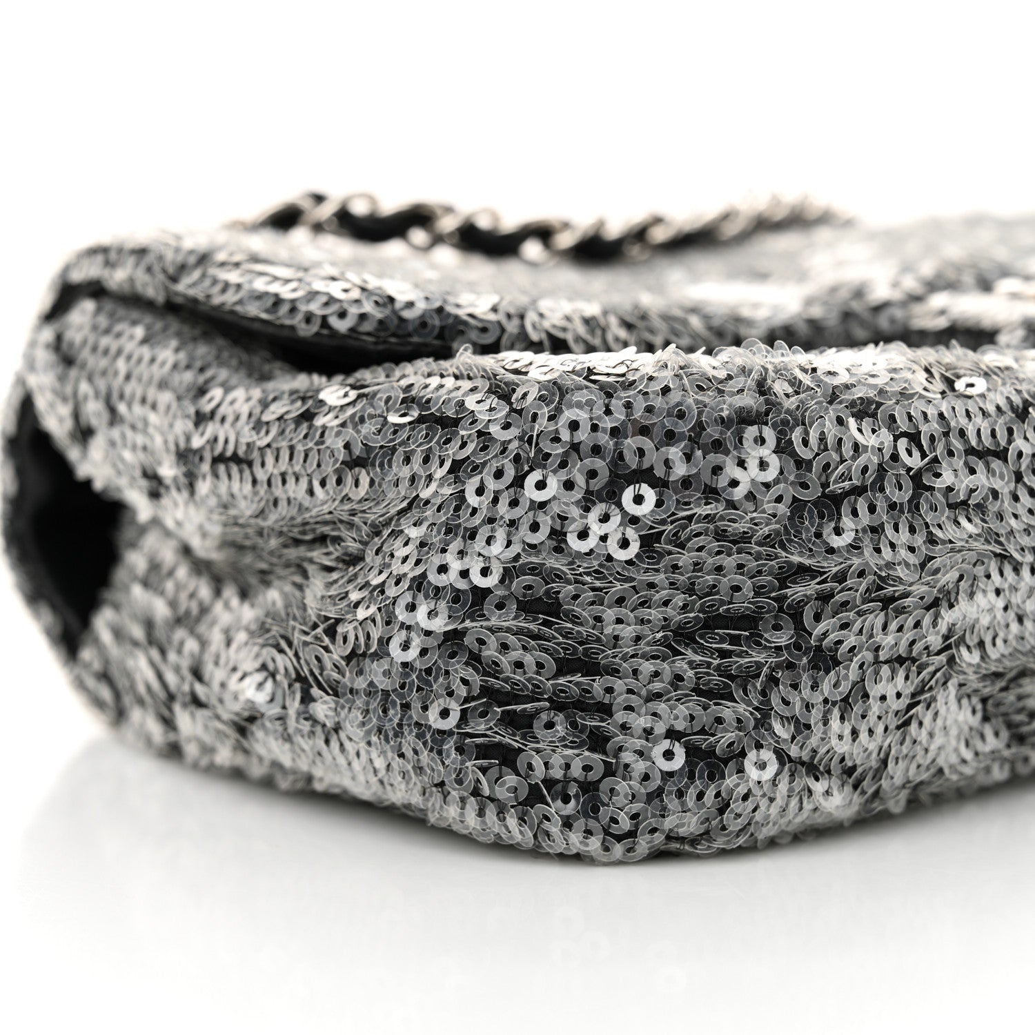 Chanel Sequin Small Single Flap Silver 9 of 10
