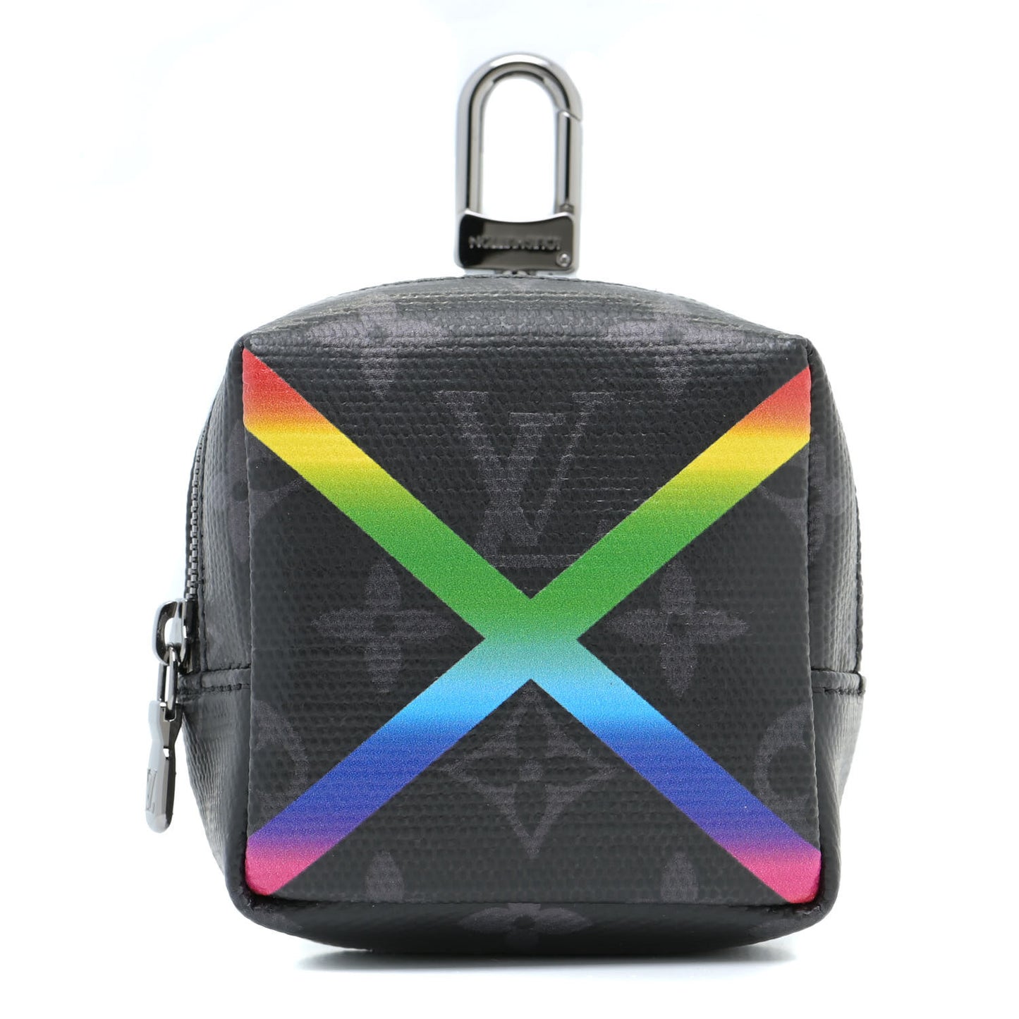 Monogram Eclipse Rainbow Box Pouch Bag Charm Key Ring
