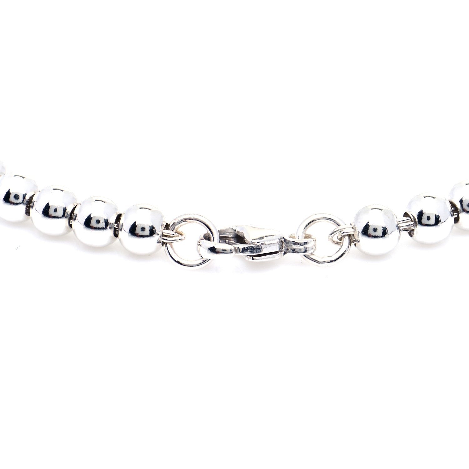 Tiffany Sterling Silver 4mm Paloma Picasso Loving Heart Tag Bead Bracelet 4 of 8