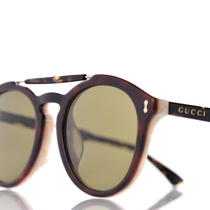 Gucci Round Avana Sunglasses GG0124SA Tortoise 7 of 7