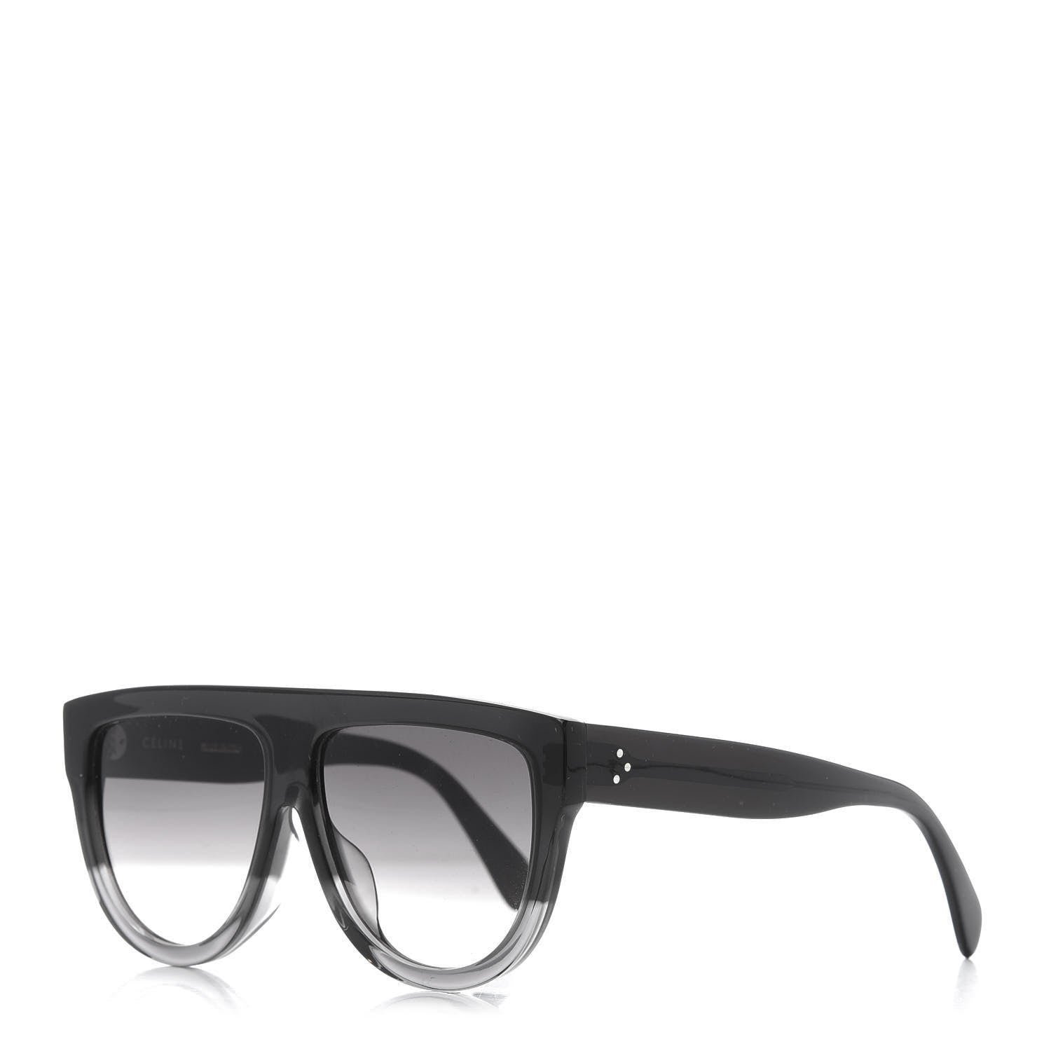 Celine Acetate Aviator Sunglasses CL 40001F Black 1 of 8
