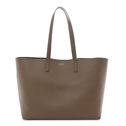 Saint Laurent Calfskin Large Shopping Tote Dark Beige 1 of 11