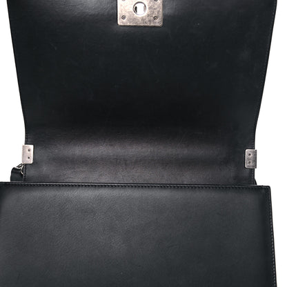 Chanel Calfskin Quilted New Medium Boy Flap Black 11 of 19
